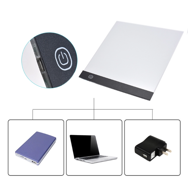 Acrylic LED Drawing Tracing Pad A4 Size Animation Paper Portable Drawing Pad