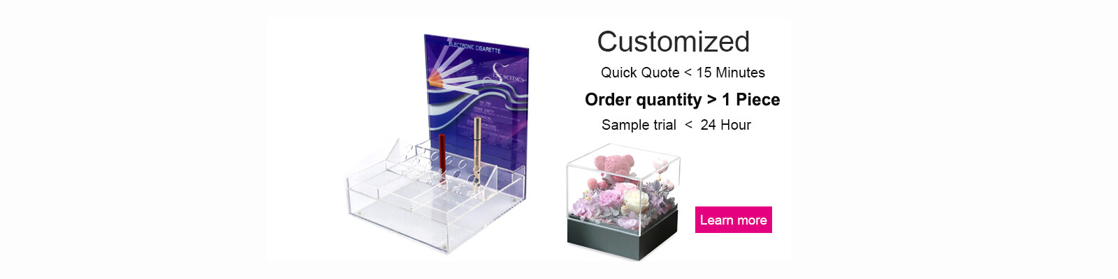 Clear Acrylic Display Boxes