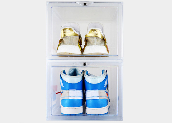 Sneaker Clear Acrylic Display Case Moisture Proof Plastic Material Custom Color