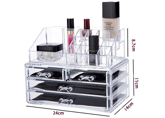 Moisture Proof Clear Makeup Storage Containers Lipstick Cosmetic Display Stand