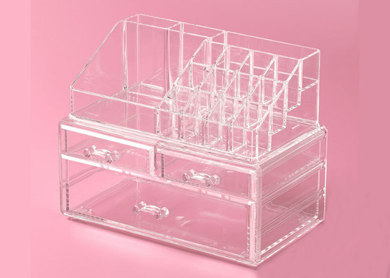 Moisture Proof Clear Makeup Storage Containers Lipstick Cosmetic Display Stand
