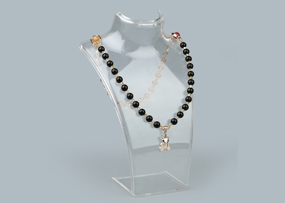 Plastic Necklace Display Stands Acrylic Necklace Holder Human Neck Model