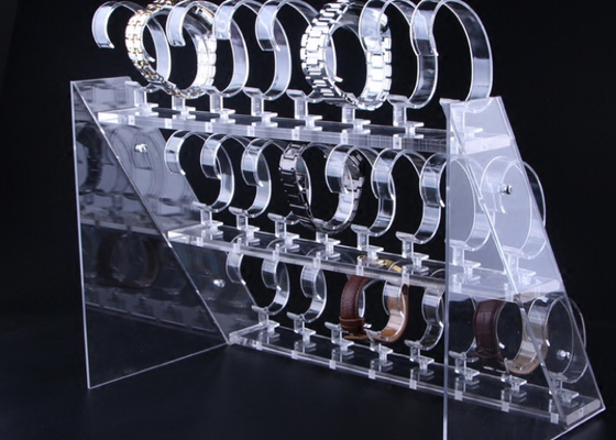 3 Tier Transparent Acrylic Watch Display Stand For Casio Watch Display