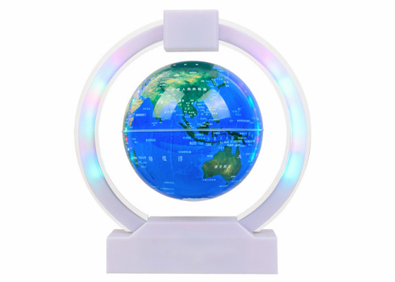 White Electronic Magnetic Levitation Floating Globe Levitating Globe Display
