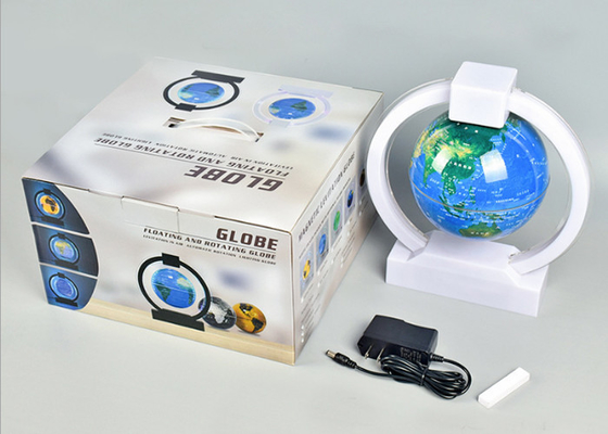 White Electronic Magnetic Levitation Floating Globe Levitating Globe Display