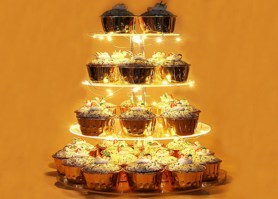 Dessert Acrylic Cake Display Stand Round Acrylic Cake Stand For Wedding Party