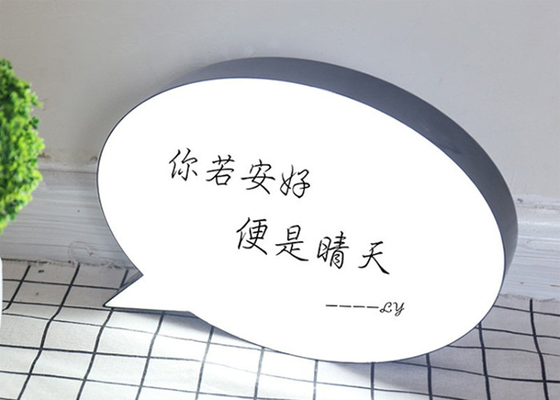 Hand Writing Speech Bubble Led Light Box 3D Led Christmas Gift Arylic Material