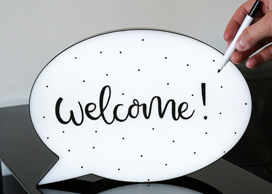 Hand Writing Speech Bubble Led Light Box 3D Led Christmas Gift Arylic Material