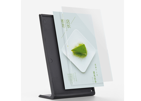 Laser Cutting Custom Acrylic Sign Holder , Acrylic Tabletop Display Stands