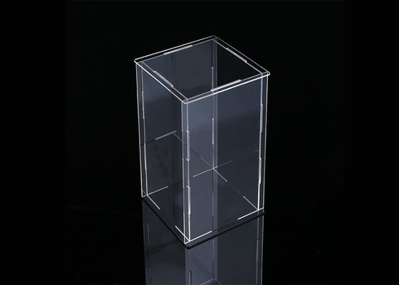 Handcraft / Model Clear Acrylic Display Boxes With Screen Printing Logo