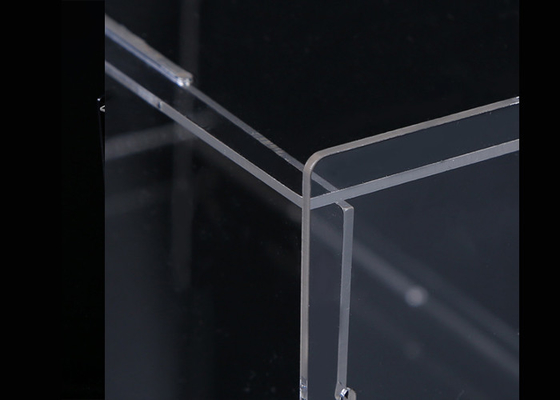 Handcraft / Model Clear Acrylic Display Boxes With Screen Printing Logo
