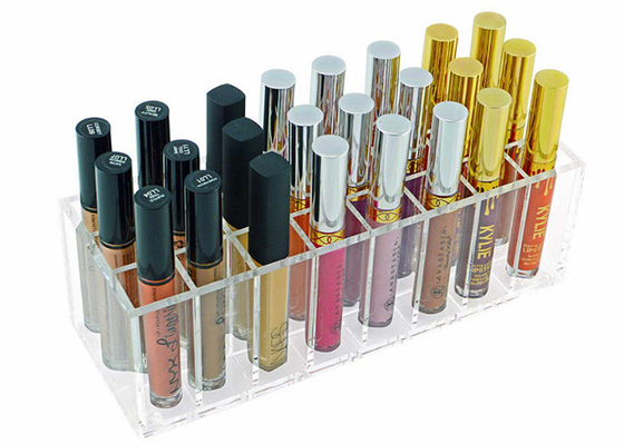 Lipstick Cosmetic Display Acrylic Makeup Storage Containers Waterproof