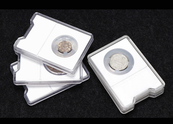 Gift Small Display Boxes Clear Plastic Coin Presentation Box Impact Resistance