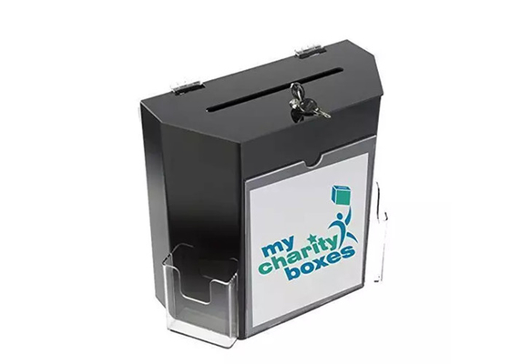 Customized Clear Acrylic Display Boxes Suggestion Box Acrylic Storage Container