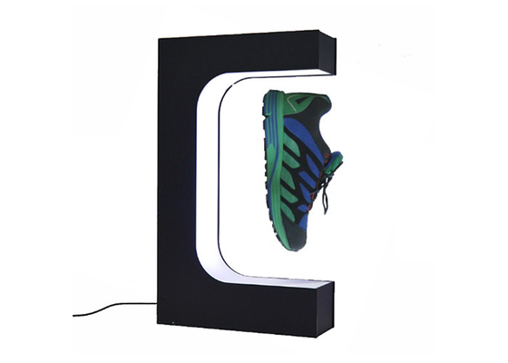 ODM / OEM Magnetic Levitation Shoes Rotating Display Stand Acrylic Material