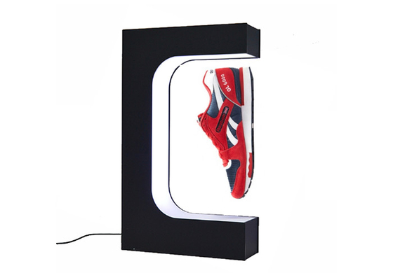 ODM / OEM Magnetic Levitation Shoes Rotating Display Stand Acrylic Material