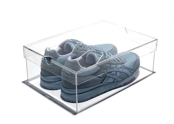 Acrylic Showcase Display Case Clear Plastic Display Containers For Shoe