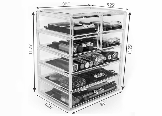 Supermarket Acrylic Cosmetic Storage Containers Clear Makeup Storage Drawers