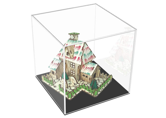 Home Decoration Clear Acrylic Display Boxes Waterproof Customized Size