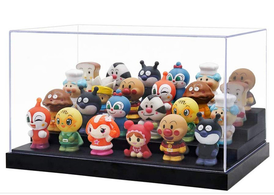 Anti Dusty Clear Acrylic Display Boxes Clear Plastic Display Containers