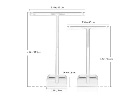 Tree Stand Clear Acrylic Jewelry Organizer For Necklaces Bracelet Earrings Ring