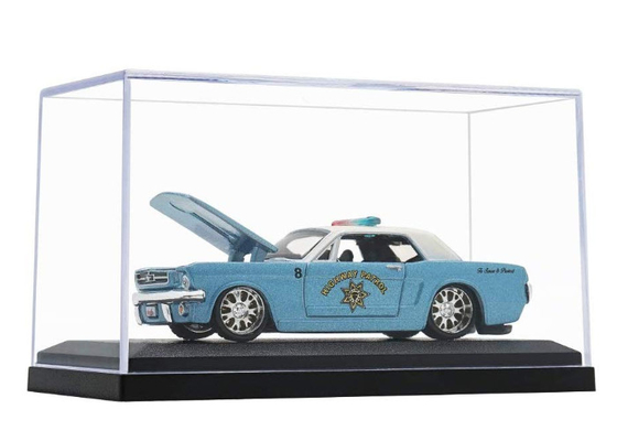 Transparent Custom Made Acrylic Boxes Clear Plastic Display Cases Fully Assembled