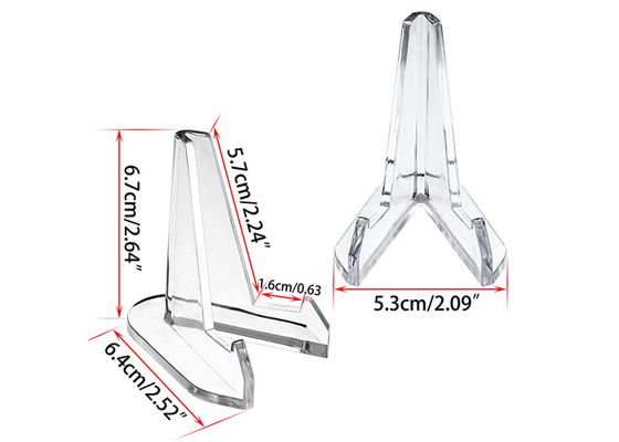 Transparent Acrylic Mobile Phone Display Stand , Clear Acrylic Easel Stand
