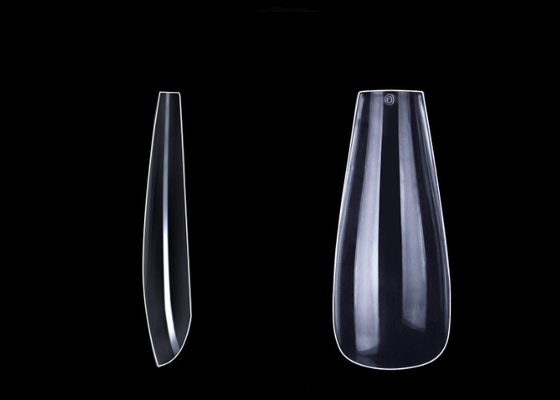 Fadeless Coffin Shaped Acrylic Nails Ballerina Nails Tips PMMA Material