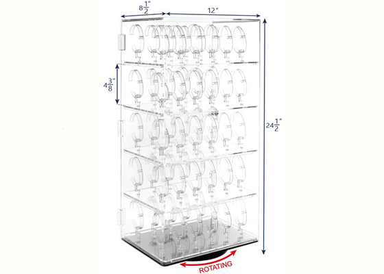Showcase Acrylic Watch Display Stand Acrylic Rotating Watch Display Case