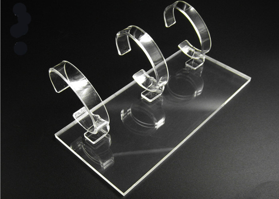 CE Acrylic Stands Display for bracelet Watches cylindrical - Clear transparent