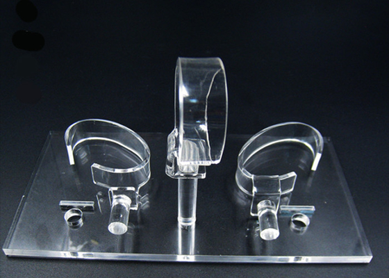 CE Acrylic Stands Display for bracelet Watches cylindrical - Clear transparent