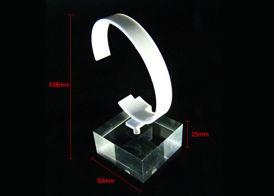 CE Acrylic Stands Display for bracelet Watches cylindrical - Clear transparent