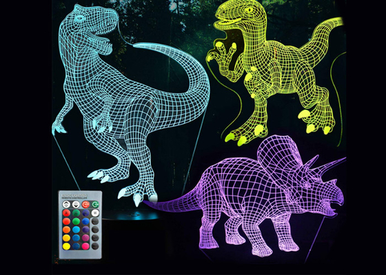 USB Powered 3D Optical Illusion Night Light Visual Creative Touch Control