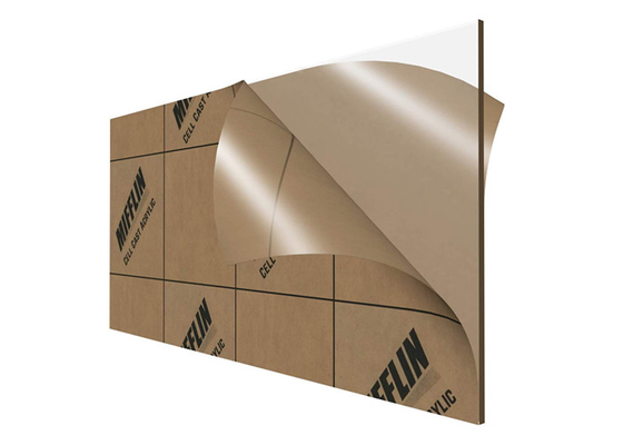 Material Pmma Acrylic Mirror Sheet Lightweight Mirror Panels UV Resistance