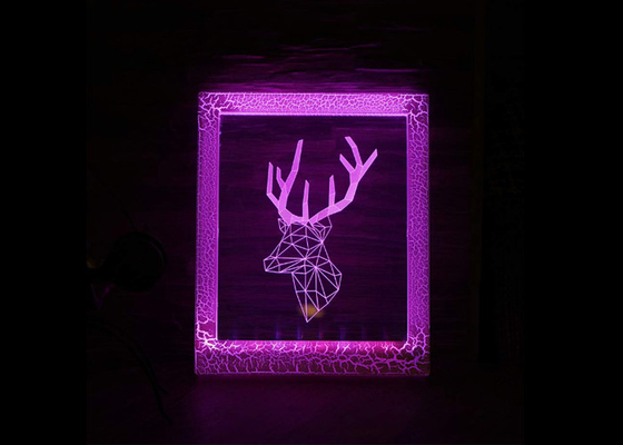 Home Decor 3D LED Lamp Night Light With Remote Controller Acrylic Material Panel