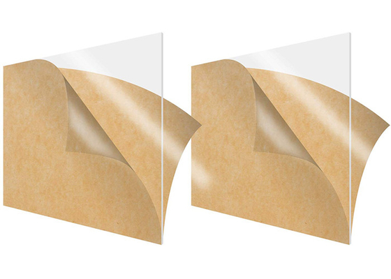 Cast Acrylic Sheet Display Paper Laminate 1/4&quot; X 24&quot; X 48&quot; Clear Transparent