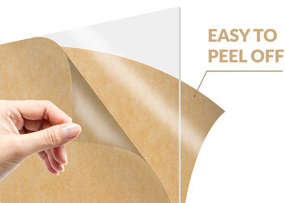 Cast Acrylic Sheet Display Paper Laminate 1/4&quot; X 24&quot; X 48&quot; Clear Transparent
