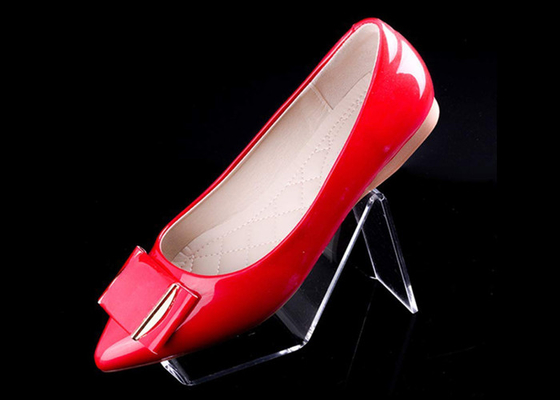 2 Pair Clear Acrylic Shoe Shelf Display Rack Holder Sandal Display Stands