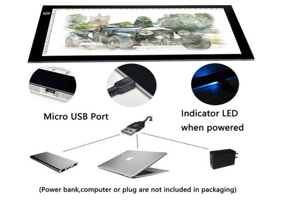 Portable A4 LED Light Graphic Drawing Board USB Power Art Tracing Light Box
