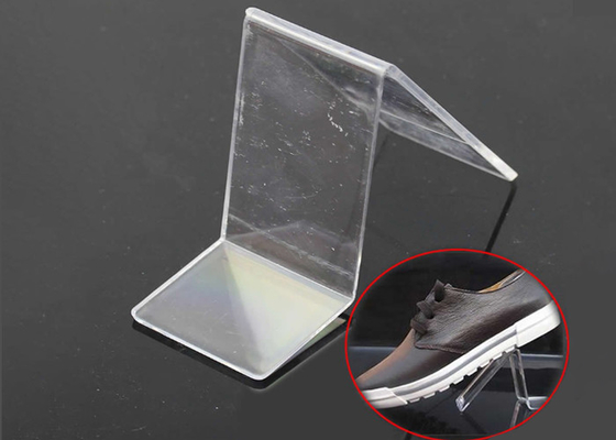 Adult Shoes Acrylic Riser Display Stands Shoe Shop Retail Display Stand