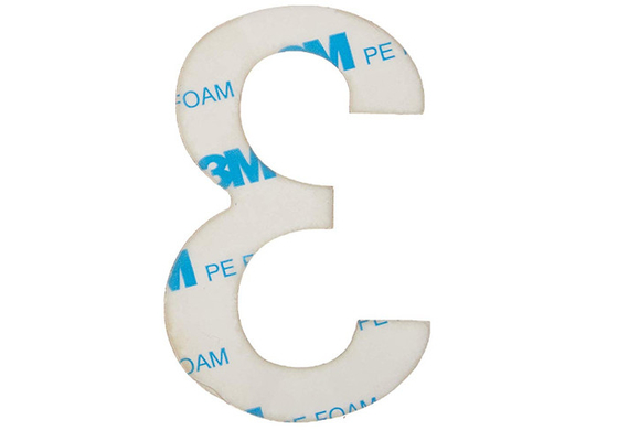 House Stainless Steel Floating Address Numbers 3 Inch With 3M Double Sided Tape