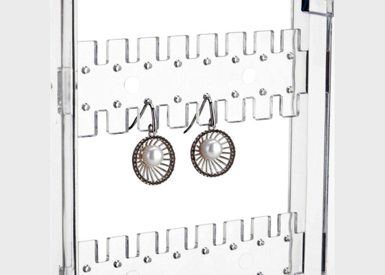 Portable Acrylic Jewellery Display Stands Ring Holder Stores 260 Earrings Tabletop