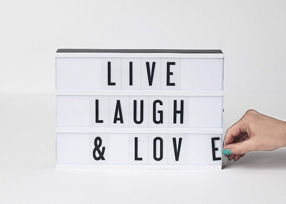 DIY Personalised Cinema Light Box LED Light Up Message Box For Home Decor