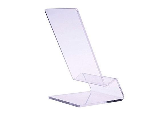 Non Slip Acrylic Phone Display Holder Transparent Acrylic Mobile Phone Stand