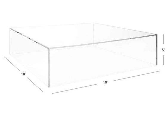 Rectangle Acrylic Cake Display Stand Modern Pedestal Acrylic Dessert Display