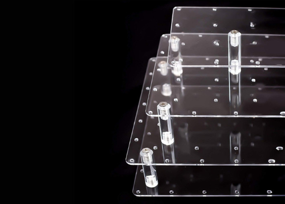 Toxic Free 4 Tier Clear Acrylic Cake Stand 56 Holes Lollipop Cake Holder