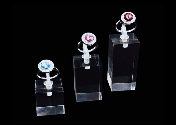 Durable Acrylic Jewellery Display Stands Clear Acrylic Ring Holder For Shops