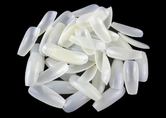 Long Coffin Clear Nails Full Cover Long False Nails 10 Sizes For Decoration