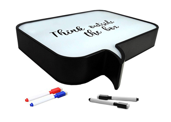 12 White Acrylic LED Light Box Square Speech Bubble Lightbox With USB Cable