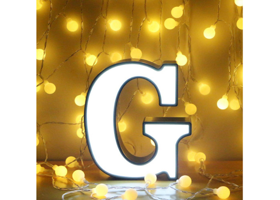 Home Decoration Illuminated Signage Letters USB Battery Powered Night Lights